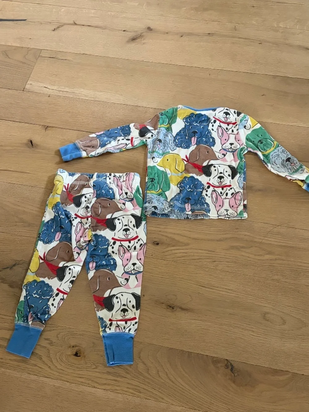 MINI BODEN KID BABY DOG  LONG SLEEVE PJ PAJAMA SET 18 24 MONTHS